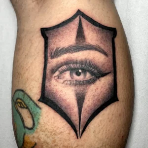 Eye tattoo in Nero Tattoo Parlour